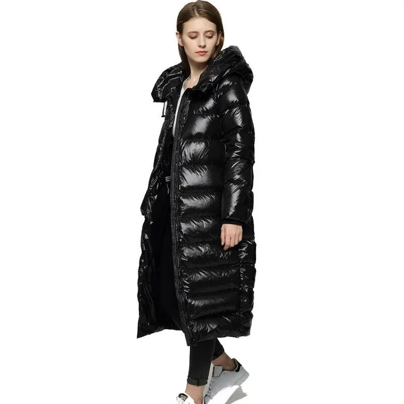 Damen Winterjacke mit langem Schnitt