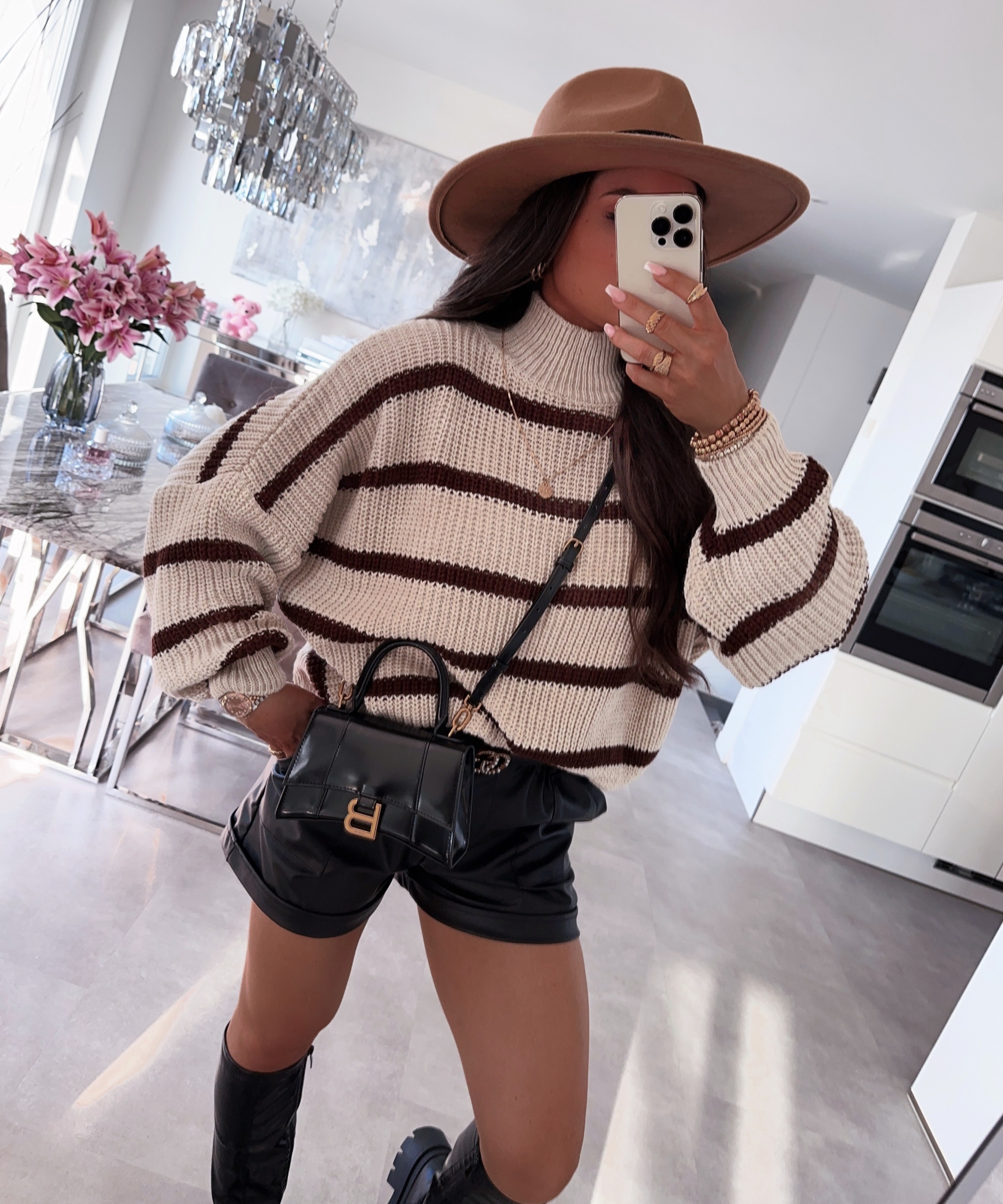 Damen Strickpullover in Beige