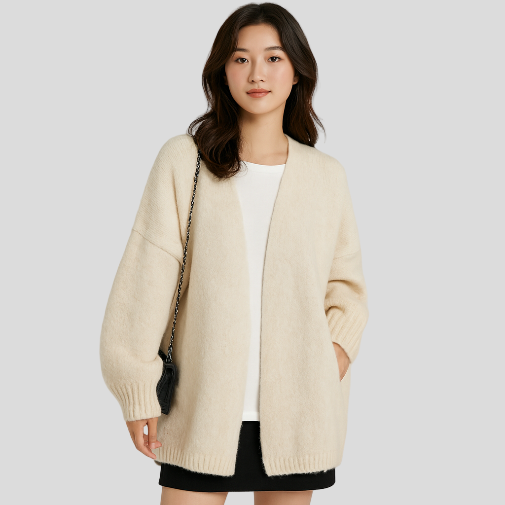Damen Strickjacke mit weiter Passform für Winter