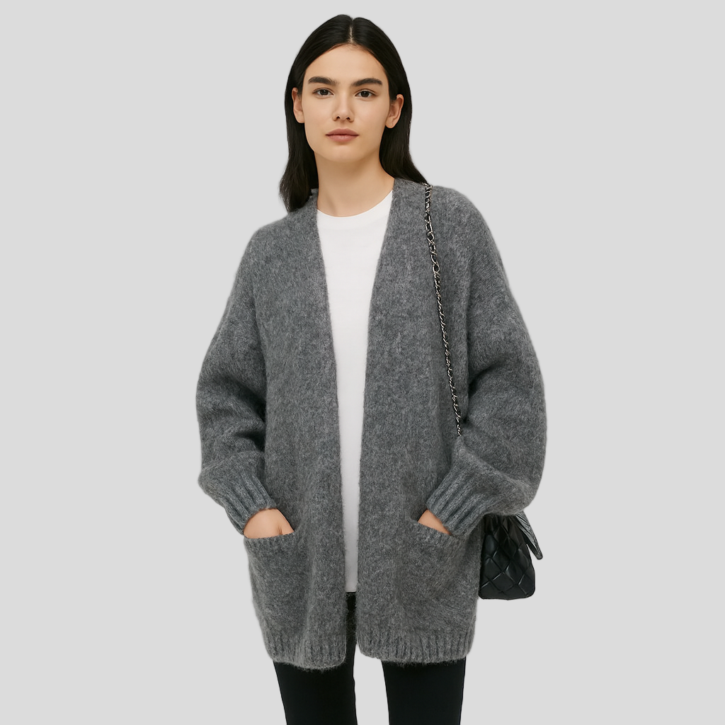 Damen Strickjacke mit weiter Passform für Winter