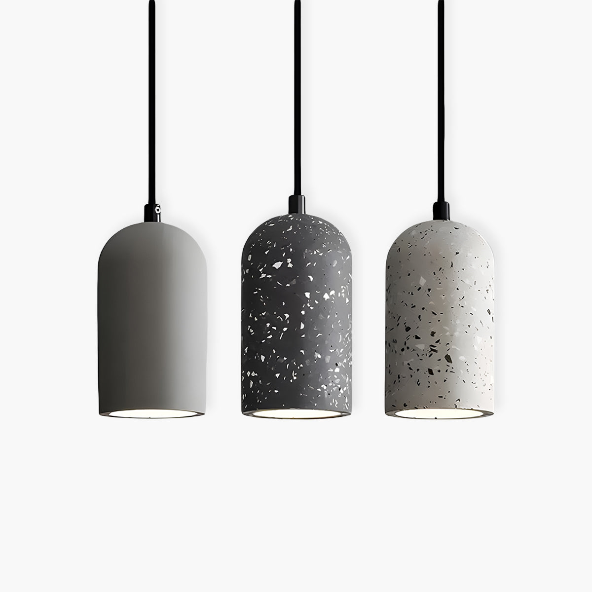 Moderne Pendelleuchte Beton für Esszimmer - Stilvolle Hängelampe mit urbanem Flair-2