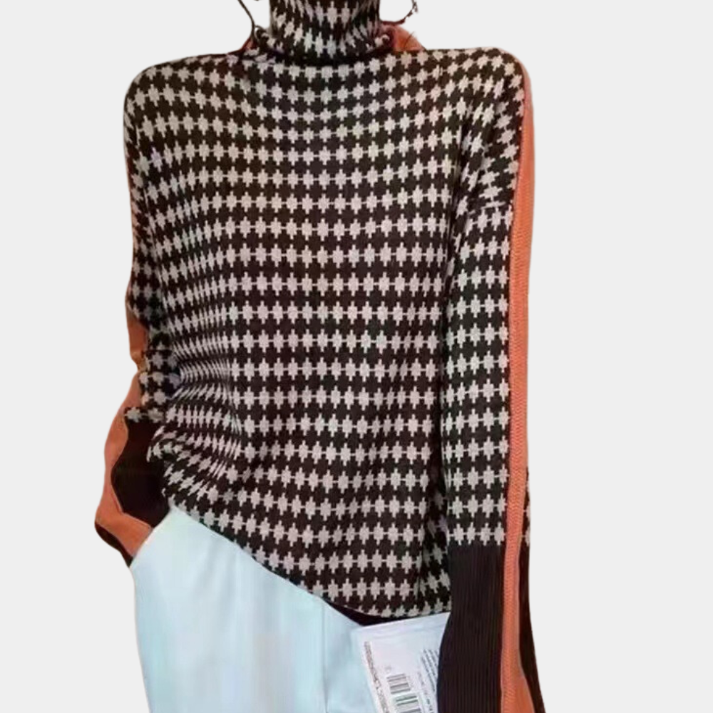 Damen Rollkragenpullover mit schlichter Passform