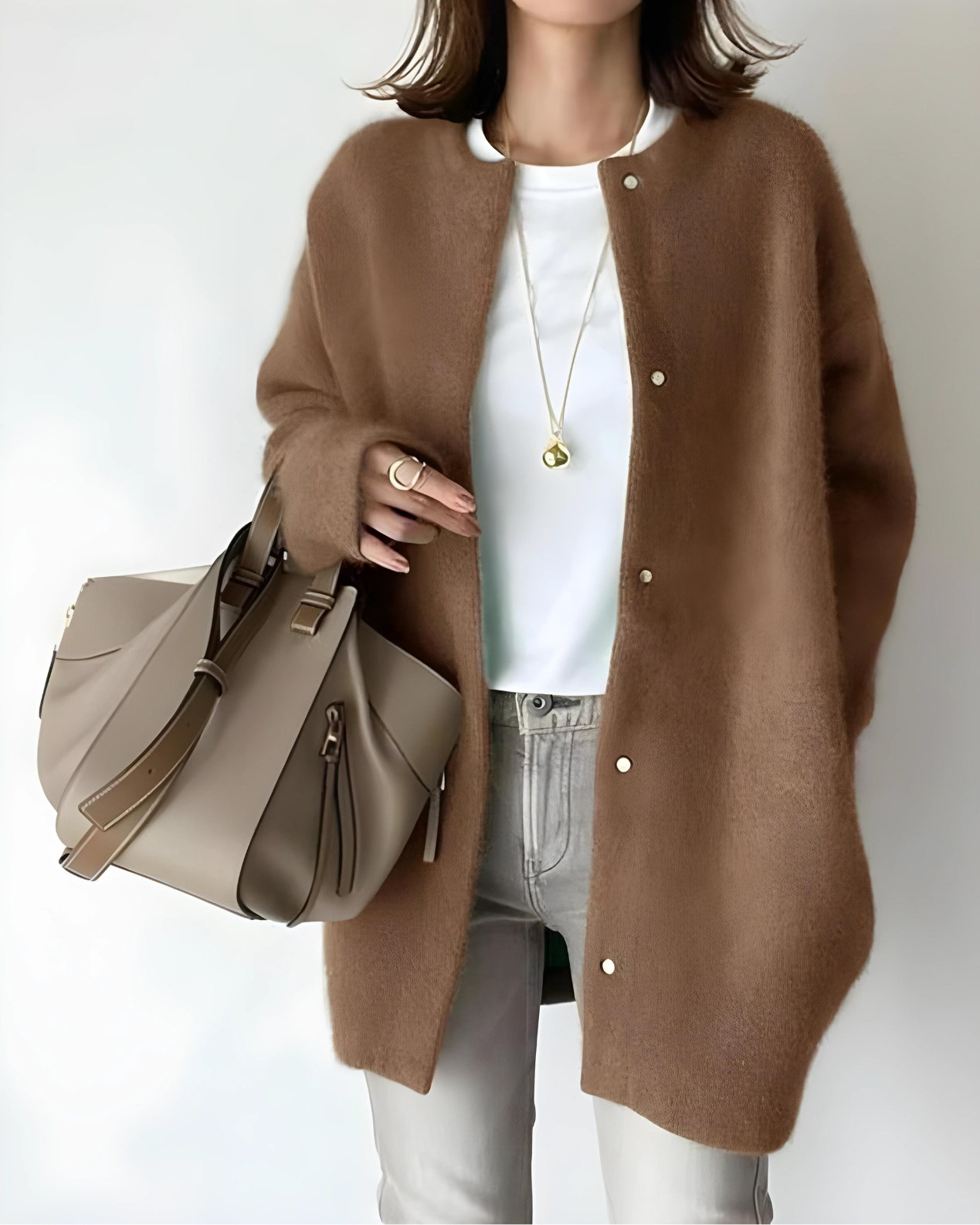 Strickjacke Damen mit lockerer Passform für die Winterzeit