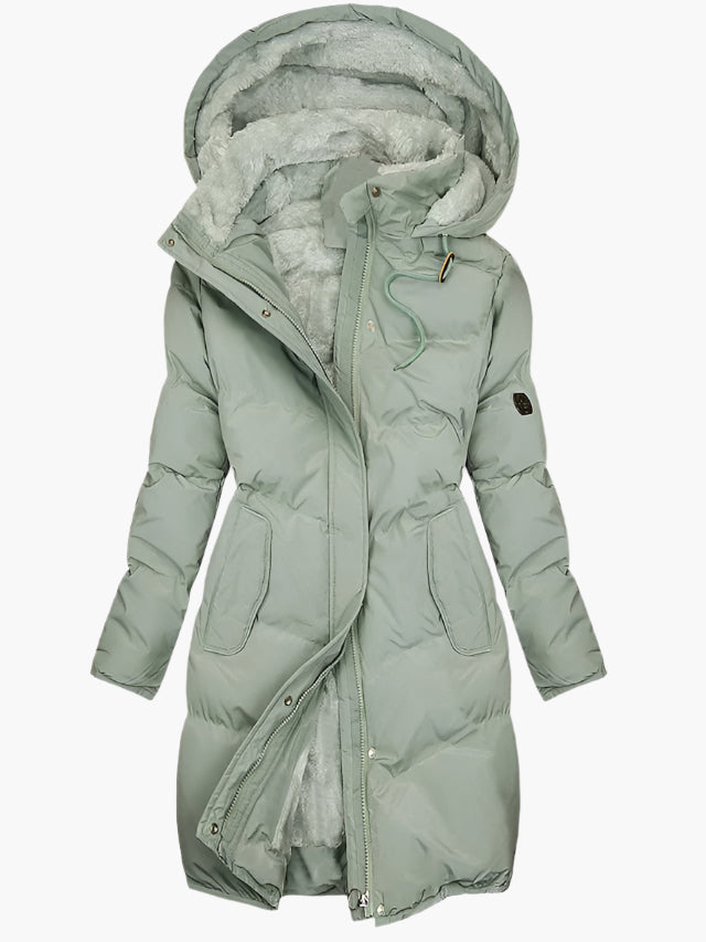 Gesteppter Damen-Wintermantel mit Kapuze – eleganter, warmer Parka für Alltag und Outdoor-Aktivitäten 0