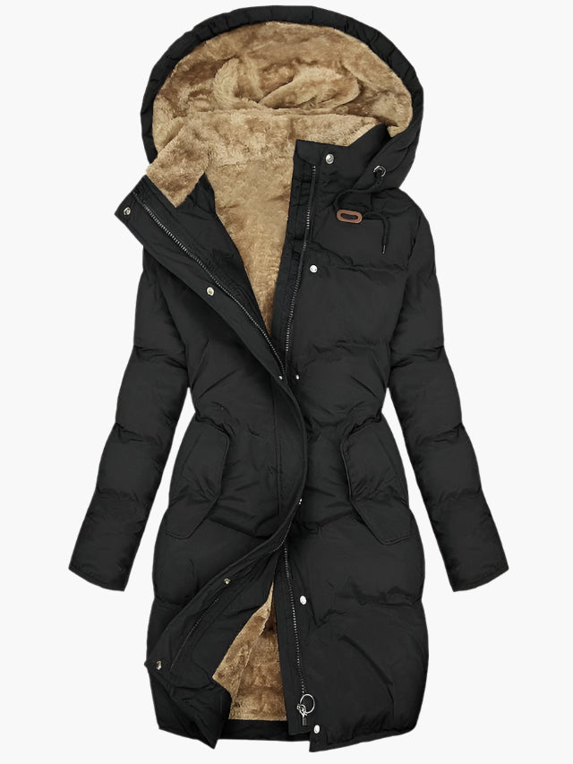 Gesteppter Damen-Wintermantel mit Kapuze – eleganter, warmer Parka für Alltag und Outdoor-Aktivitäten 1