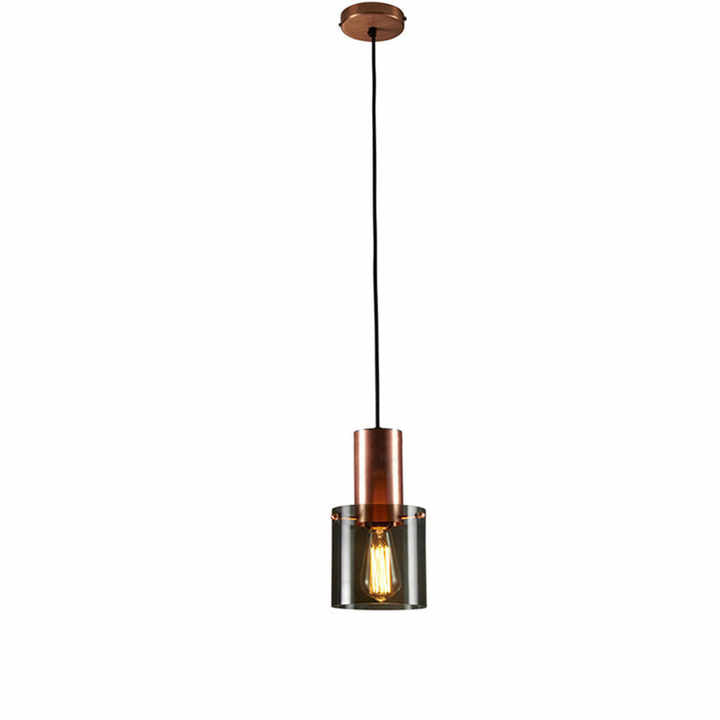 Moderne Pendelleuchte für Esstisch aus Metall und Glas mit warmem Licht für einladende Atmosphäre-4