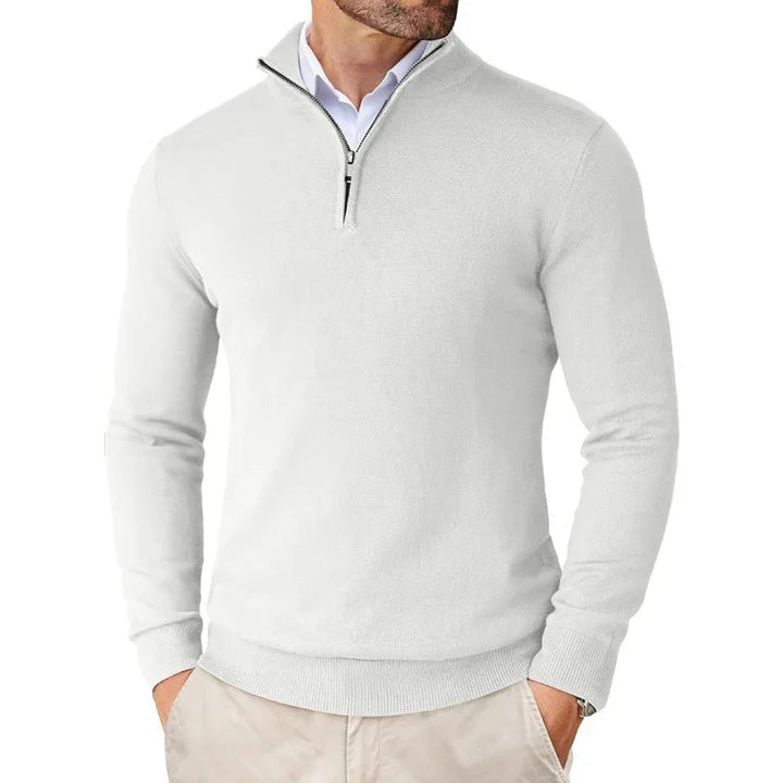 Herren Pullover | Half-Zip Verschluss | Wärmend & gepflegter Look