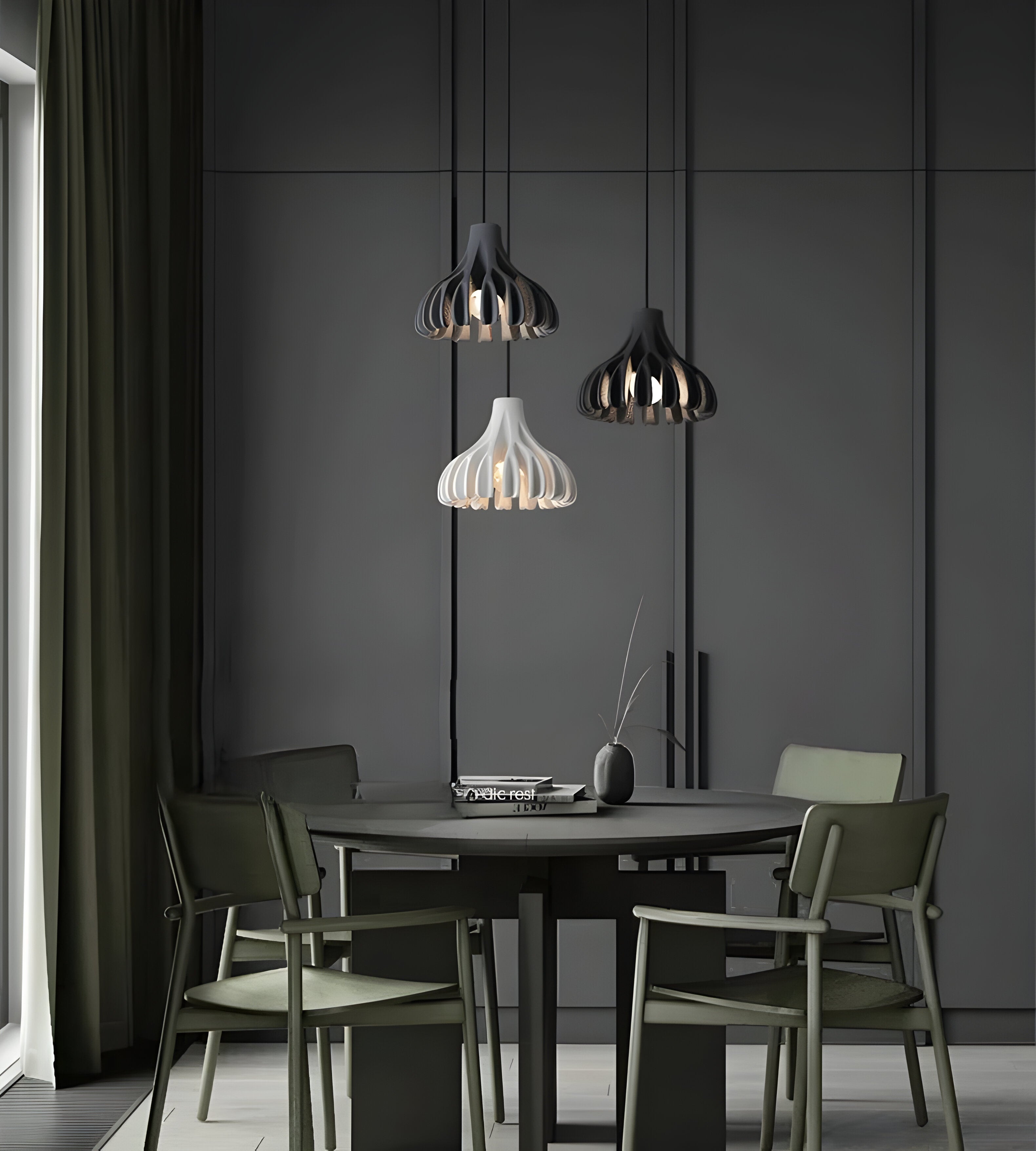 Kreative Pendelleuchte Blumendesign für Esszimmer und Hängelampe im modernen Stil-2