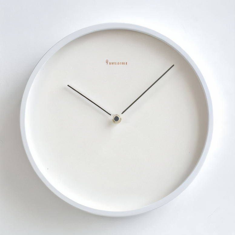 Minimalistische Wanduhr Schwarz – Geräuschloses Modernes Design für Elegante Räume-1