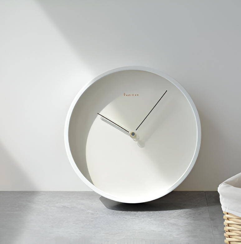 Minimalistische Wanduhr Schwarz – Geräuschloses Modernes Design für Elegante Räume-2