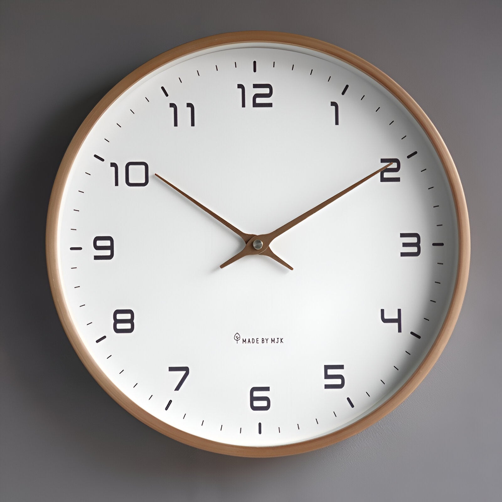 Runde Wanduhr Holz – Minimalistisches Design für Moderne Wohnräume-1