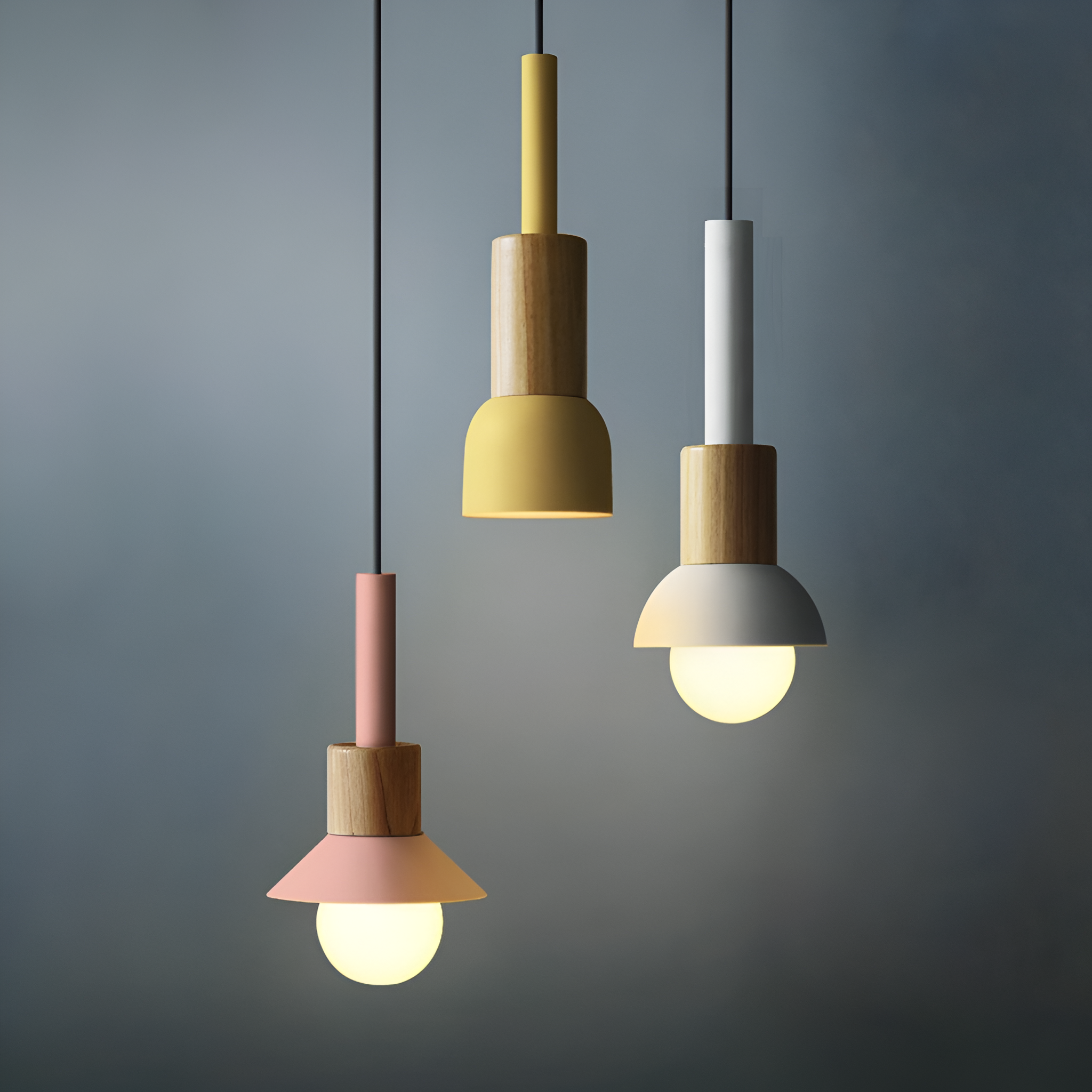Moderne Pendelleuchte Hängelampe mit Bunt Design für Esszimmer und Wohnzimmer-2