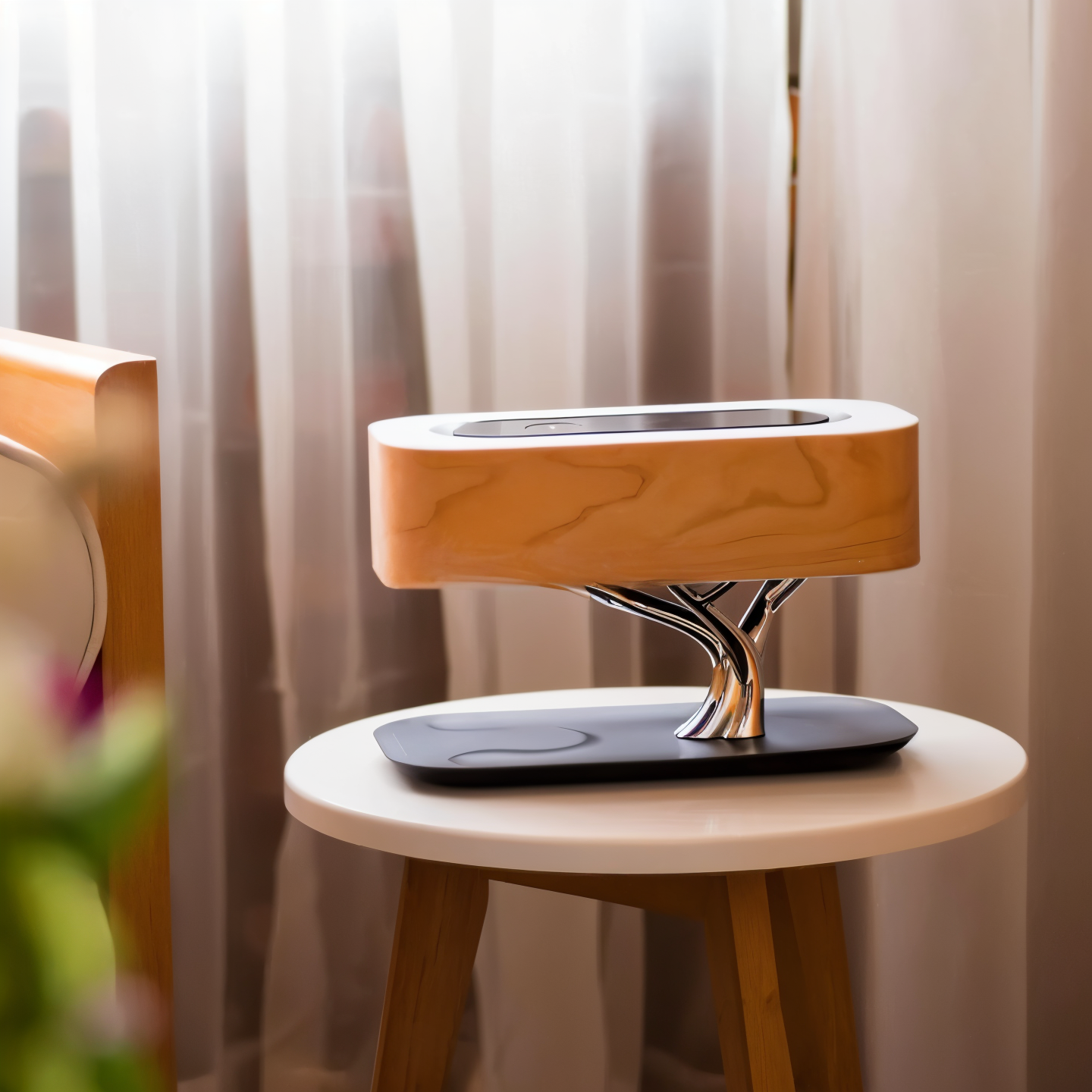 Moderne Kabellose Tischlampe mit Bluetooth Lautsprecher und Touch-Steuerung-2