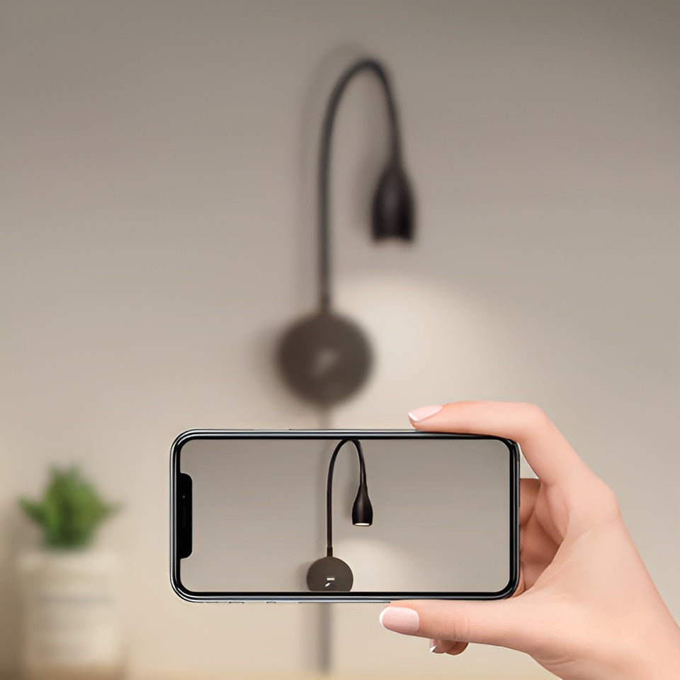 TouchGlow - 2-in-1-Schwanenhals-Wandleuchte mit USB-Ladegerät für Gemütliche Leseabende-5