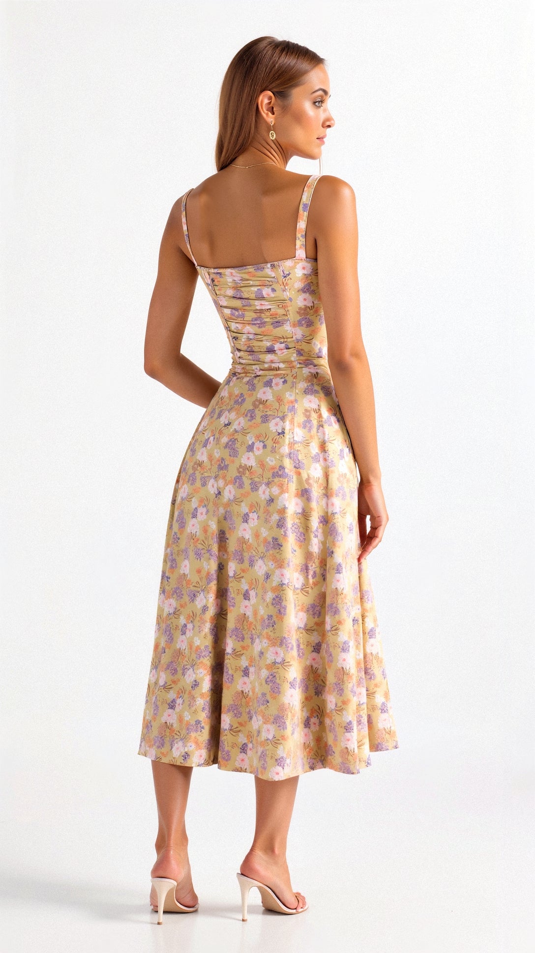 Midikleid mit Mieder und A-Line-Rock für Damen