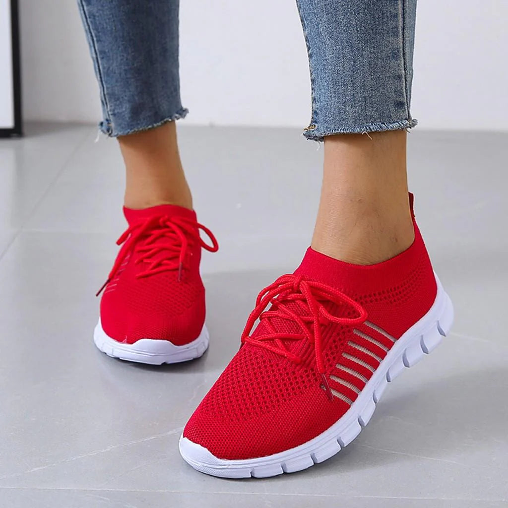 Damen Sneaker mit orthopädischer Unterstützung und rutschfester Sohle