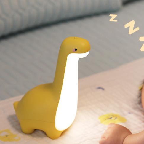 Squishy Silikon Lange Hals Dinosaurier LED Nachtlicht - Perfektes Geschenk für Kinder und Mädchen-1
