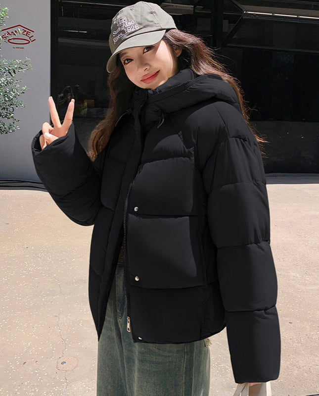 Puffer Winterjacke Kapuze 2