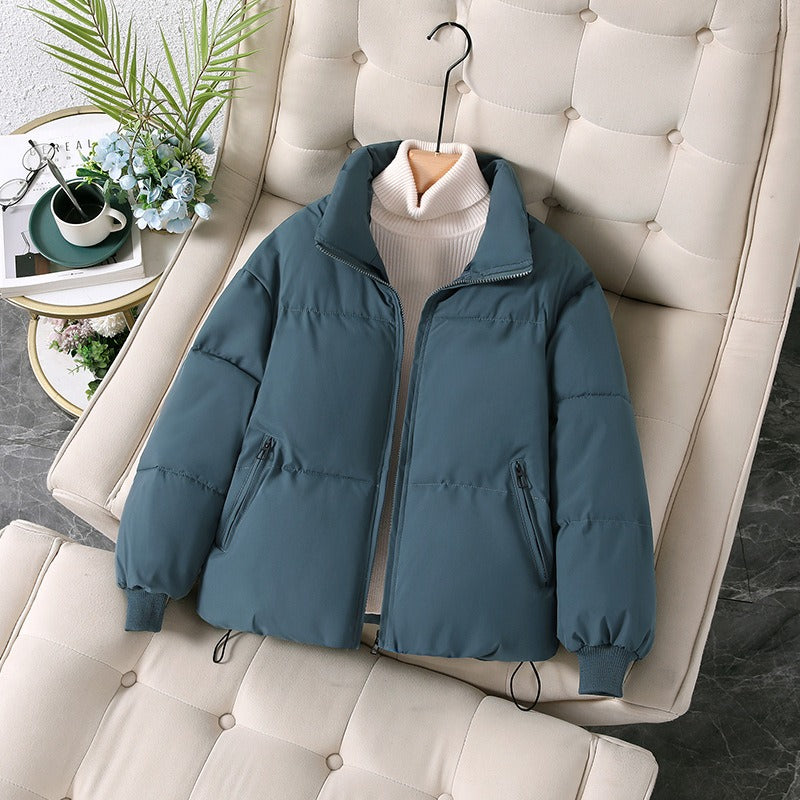Oversized Steppjacke für Damen mit Stehkragen