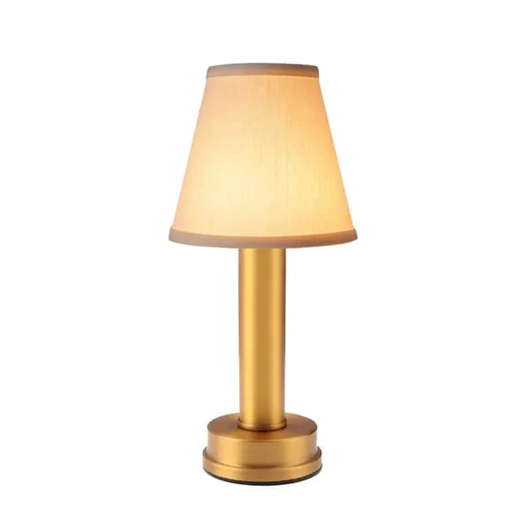 Niedliche Kabellose LED Seiden Metall Tischlampe