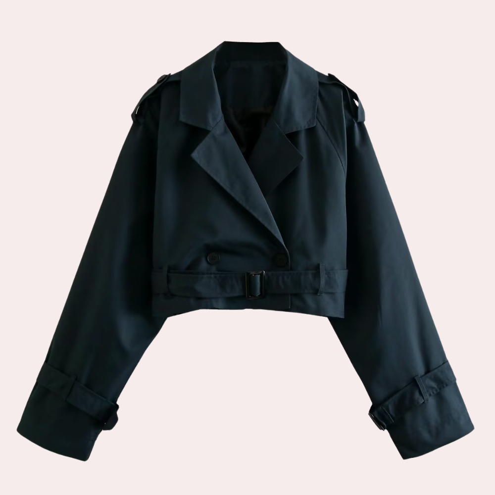 Damen Winterjacke mit geradem Schnitt und klarer Linienführung