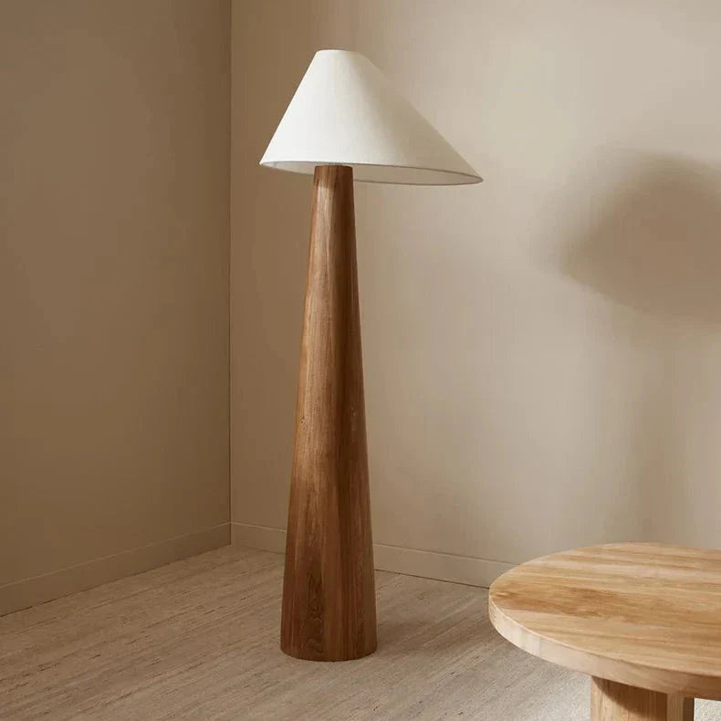 TriadGlow Holz Tischlampe | Skandinavisches Design | Dimmbar | Dekor für Zuhause und Büro-6