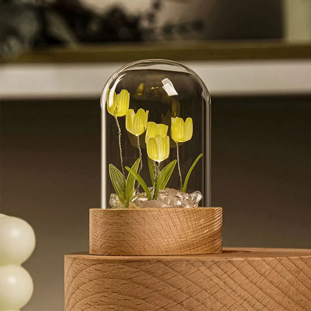 TulipLight | Handgefertigte niedliche Blumen-Tischlampe-1
