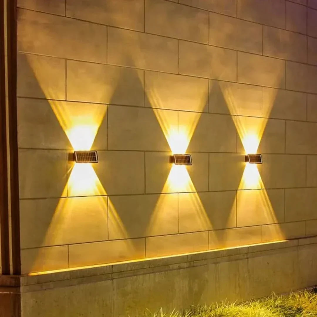 Stilvolle Solar Wandleuchte Außen mit Energieeffizienter LED für Garten und Terrasse-2