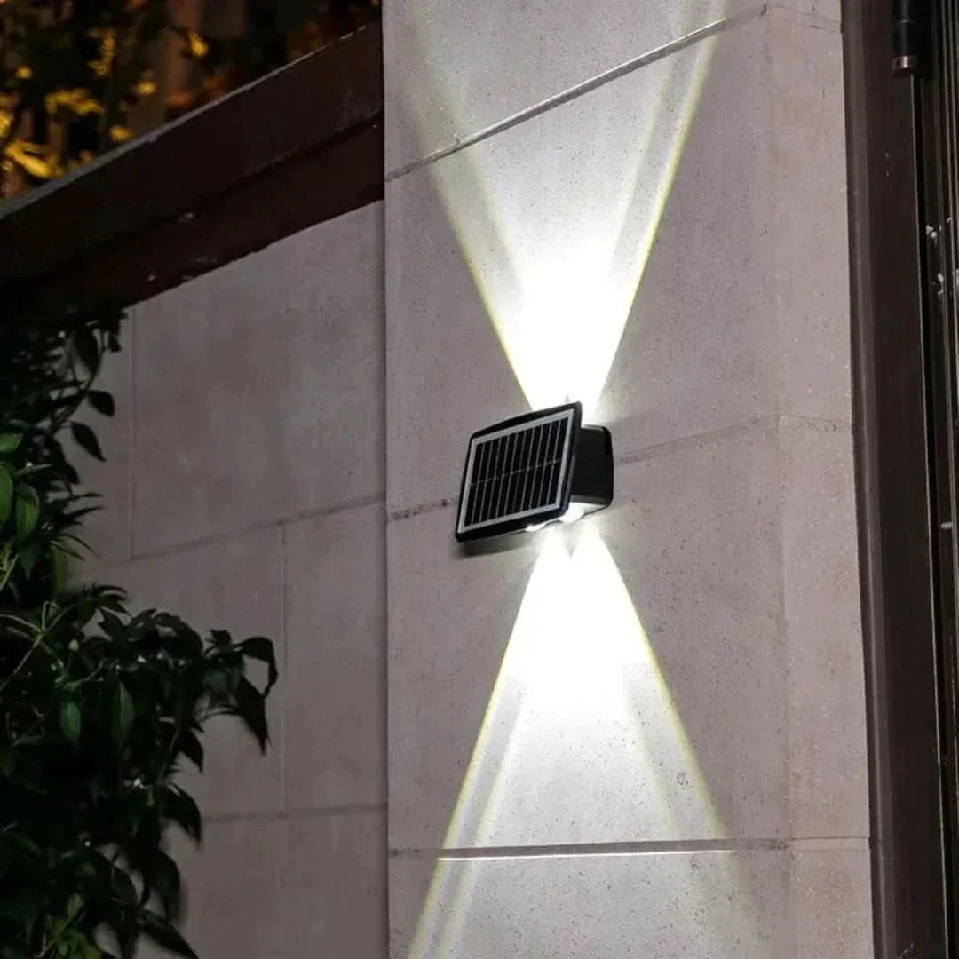 Stilvolle Solar Wandleuchte Außen mit Energieeffizienter LED für Garten und Terrasse-3