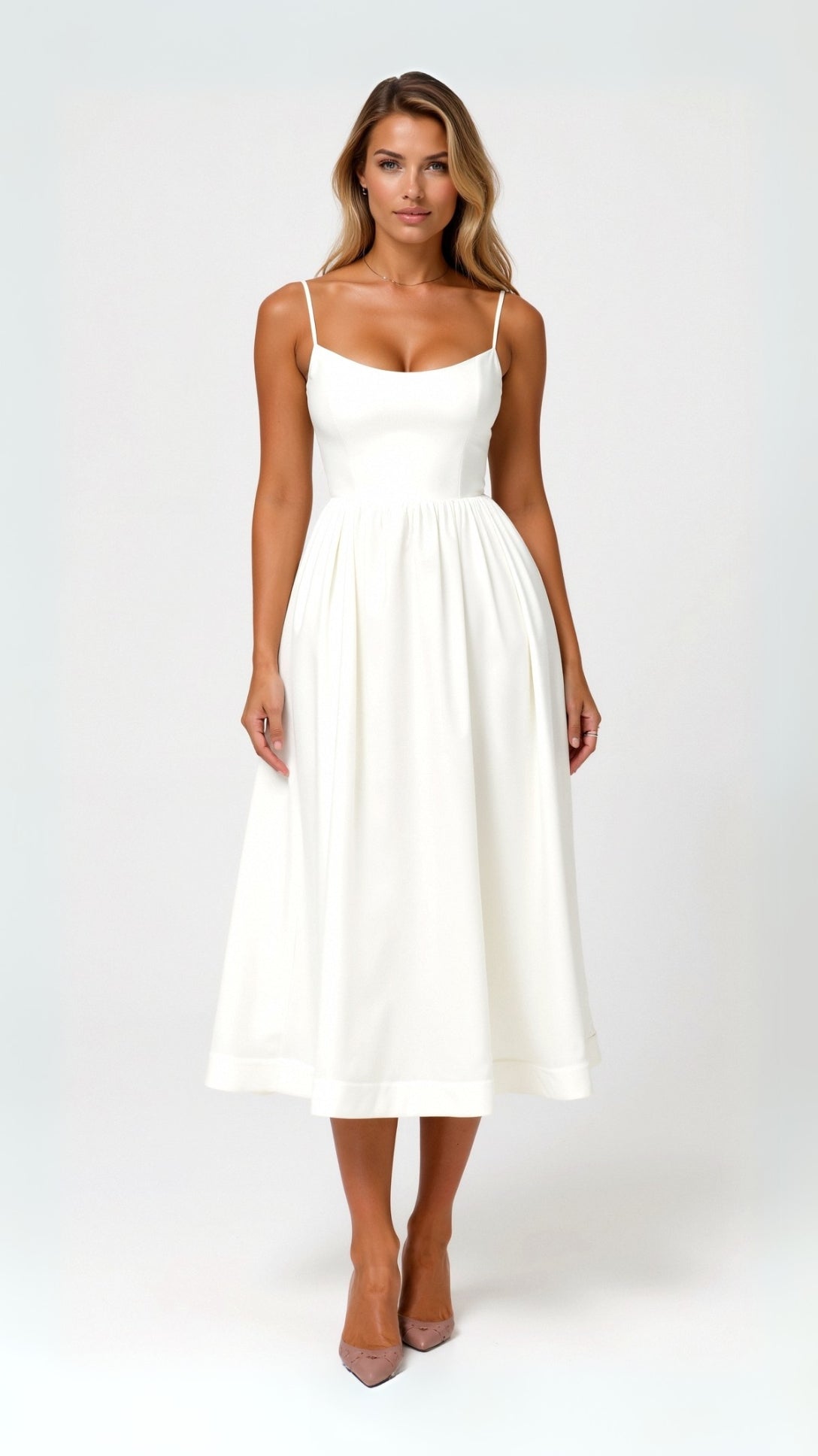 Fließendes Midikleid