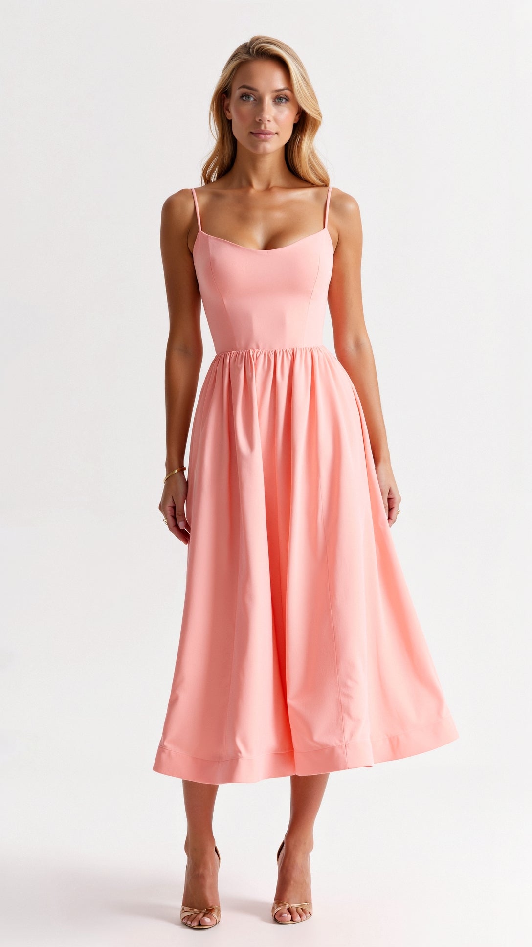 Fließendes Midikleid