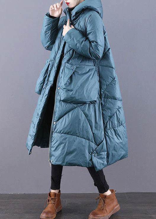Damen Winterjacke mit gestepptem Aufbau und weiter Schnittführung