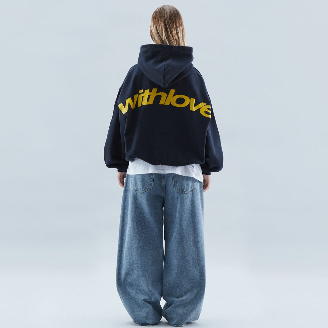 Unisex Oversize Streetwear Hoodie mit Kapuze und Schriftzug – Lässiger Urban-Look für Alltag und Freizeit 0