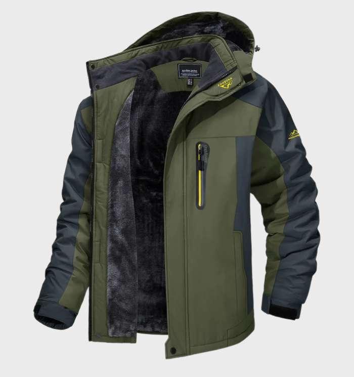 Warme und Wasserdichte Herren-Fleecejacke mit Kapuze – Logan 0