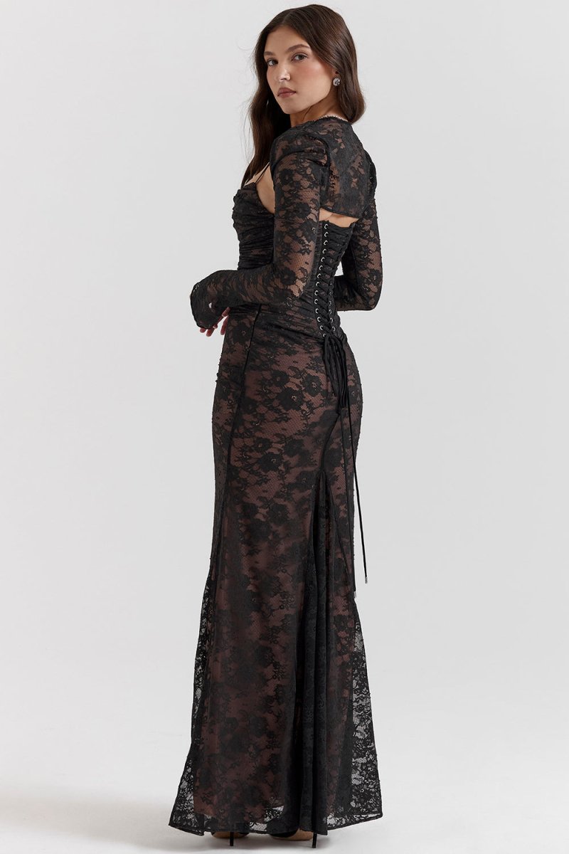 Damen-Korsettkleid mit Rücken-Schnürung für festliche Anlässe