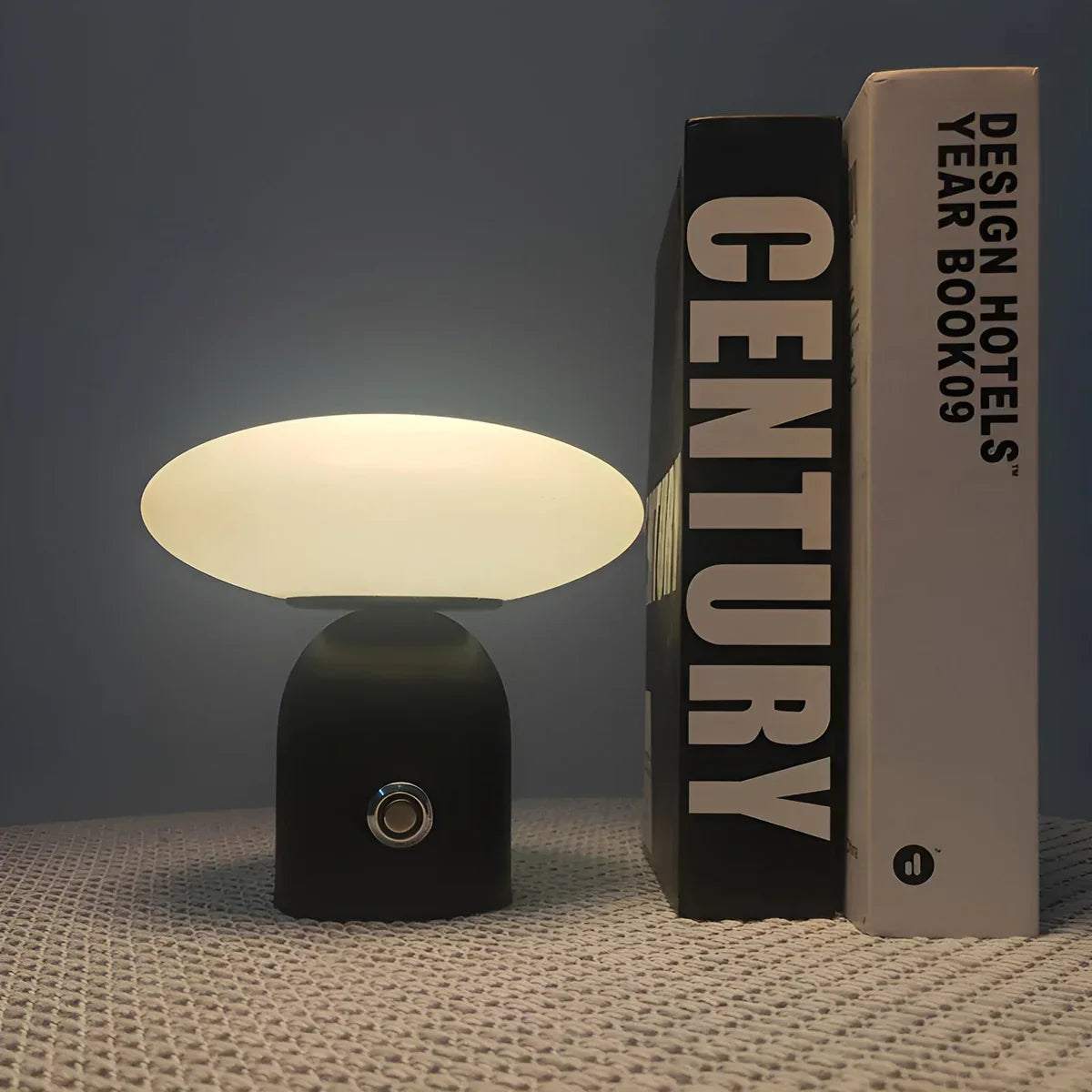 NordBright - Kabellose Skandi-Pilzlampe mit Touch-Dimmer für Gemütlichkeit-2