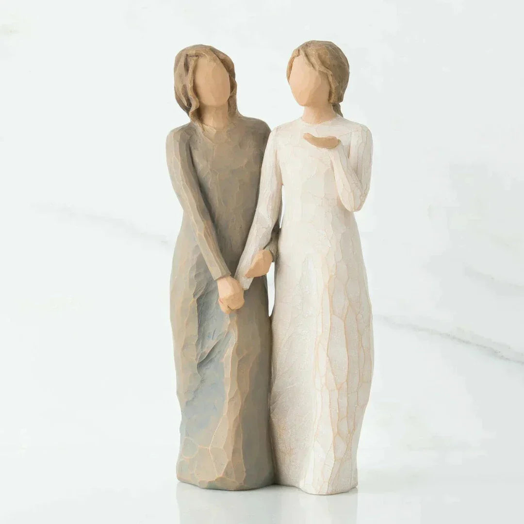 Handgefertigtes Kunstornament für Schwestern – Symbol der Liebe und Verbundenheit-6