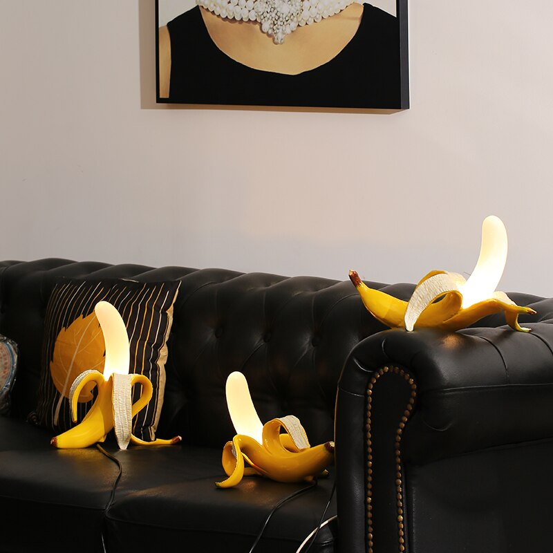 Niedliche Banane Licht Art Deco Tischlampe – Stilvolle Beleuchtung für Zuhause