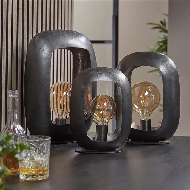 EleganceLight Tischlampe Schwarz-Nickel | Modernes Design | Stimmungsvolle Beleuchtung für Wohn- & Schlafzimmer-4