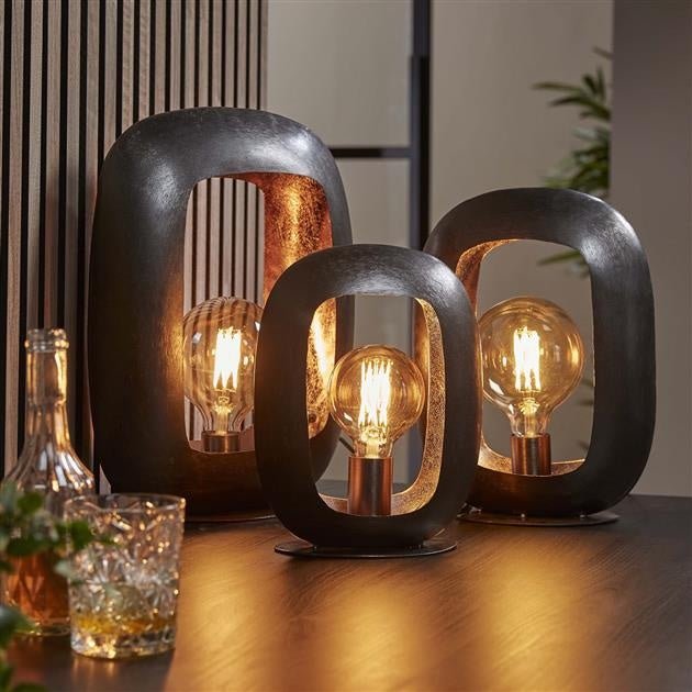 EleganceLight Tischlampe Schwarz-Nickel | Modernes Design | Stimmungsvolle Beleuchtung für Wohn- & Schlafzimmer-3