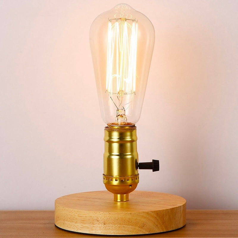 Edison Holz Nachttischlampe-1