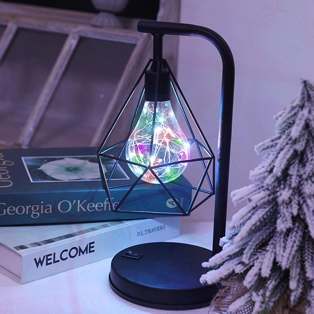 Industrielle Nachttischlampe mit Kabelloser LED-Technologie im Vintage-Stil-3
