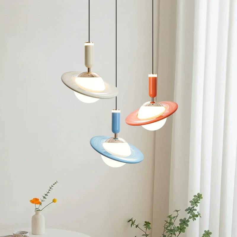 Moderne Pendelleuchte für Esstisch im Saturn-Design mit Verstellbarer Höhe und Stil-2